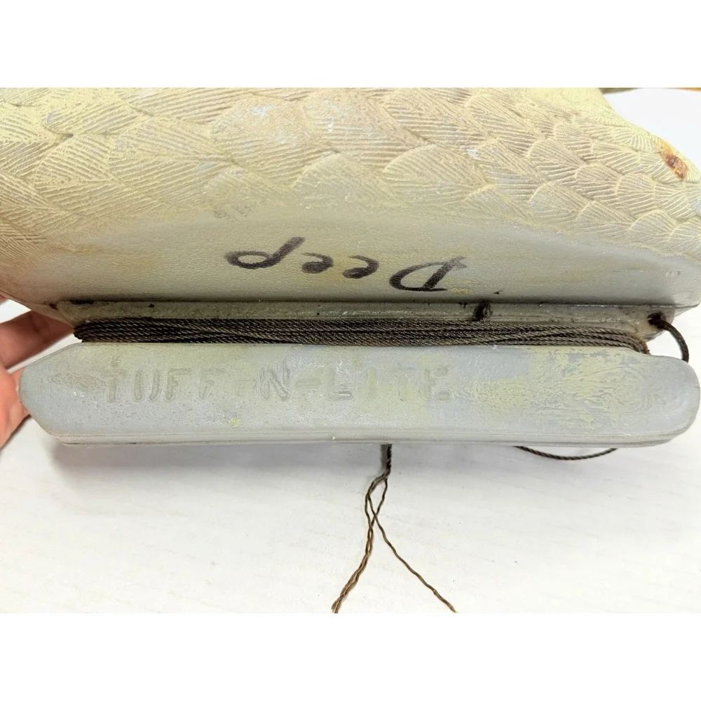 Tuff-N-Lite Vintage 1980s Bill Jones Mallard Hen Duck Decoy Weighted Keel 17